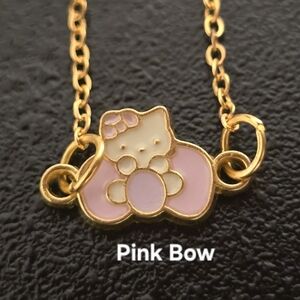 TINY Hello Kitty Gold Tone Necklaces